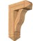 Ekena Millwork Funston Arts and Crafts Smooth Bracket w/ Offset Brace, Western Red Cedar, 7 1/2"W x 20"D x 28"H BKT0806X20X28FST03SWR - alternate 1
